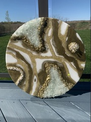 Geode Resin Geode Art and painting For sale in Canada
